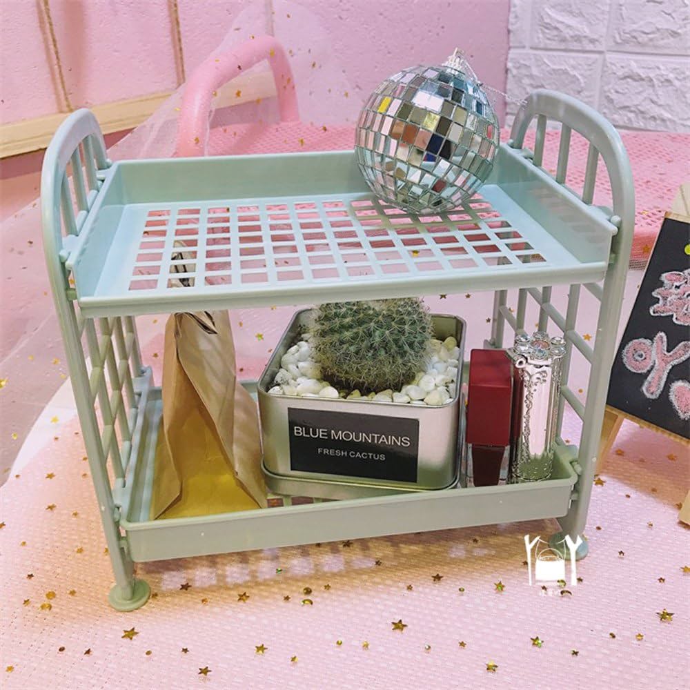 Amazon | 便利収納 置物棚 女の子 卓上収納ラック 可愛い ピンク少女